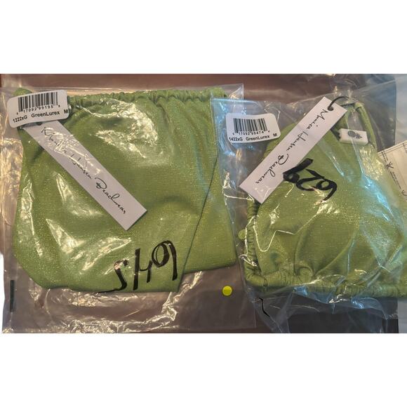 Monica Hansen Beachwear NWT Set Padded Triangle Bikini Top & Bottom Size Small - Picture 3 of 3